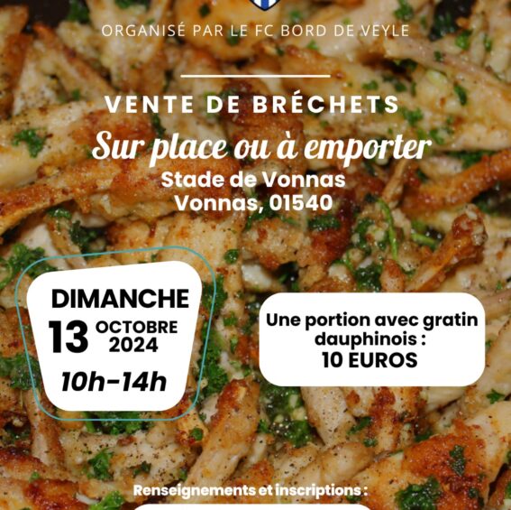 Vente de bréchets – FC Bord de Veyle