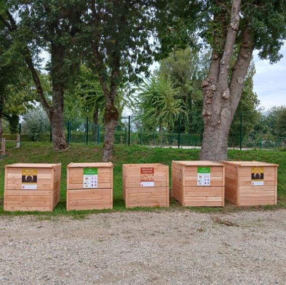 Nouveau site de compostage collectif derrière la mairie