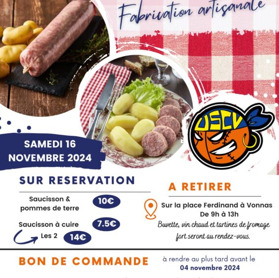 Vente de saucissons/pommes de terre – USCV
