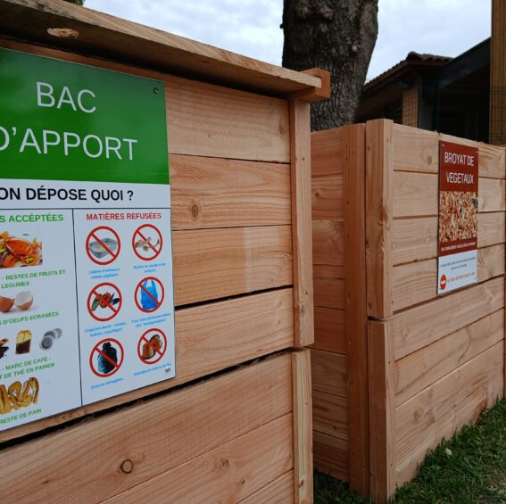 Inauguration bacs de compostage