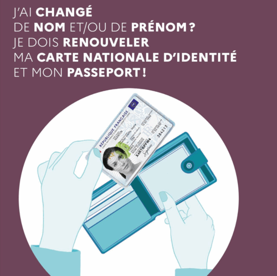 Vous avez changé de nom et/ou de prénom ?