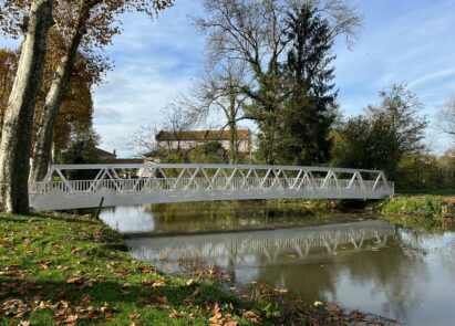 Une nouvelle passerelle piétonne à Vonnas !