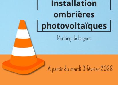 Installation d&rsquo;ombrières photovoltaïques – Parking de la gare