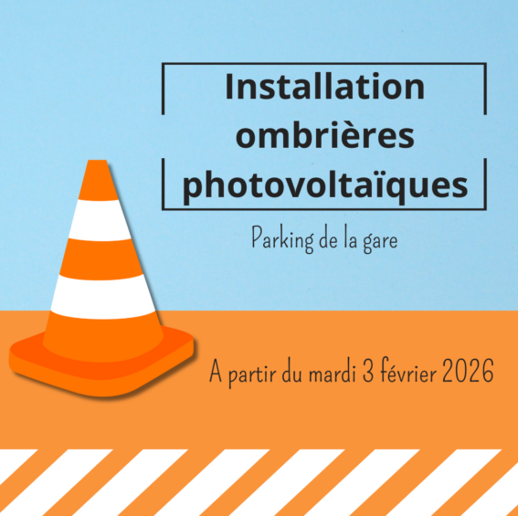 Installation d&rsquo;ombrières photovoltaïques – Parking de la gare