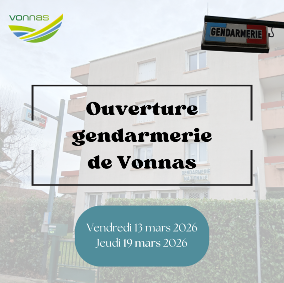 Ouverture gendarmerie Vonnas