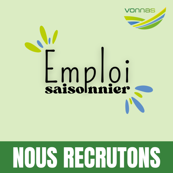 Contrats saisonniers – Eté 2026