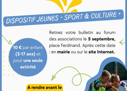 Dispositif jeunes sport et culture +
